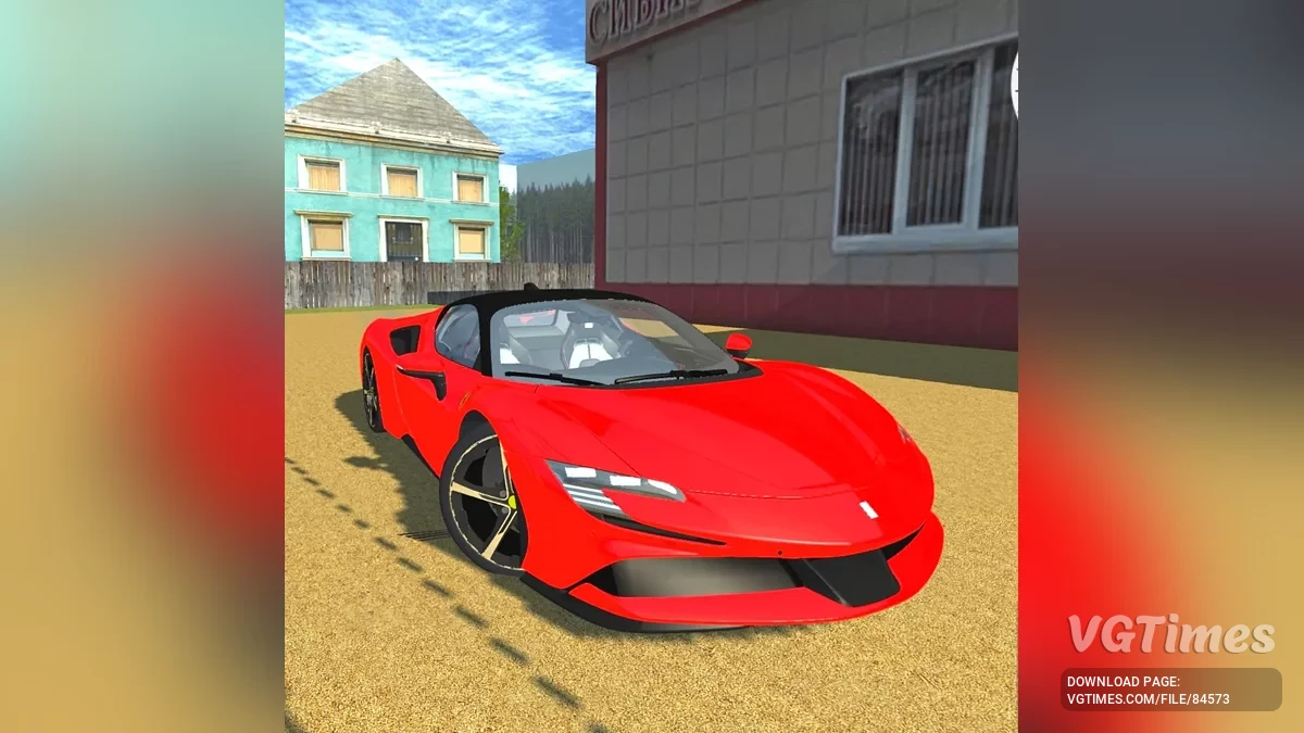 Simple Car Crash Physics Sim — Ferrari SF 90 Stradale