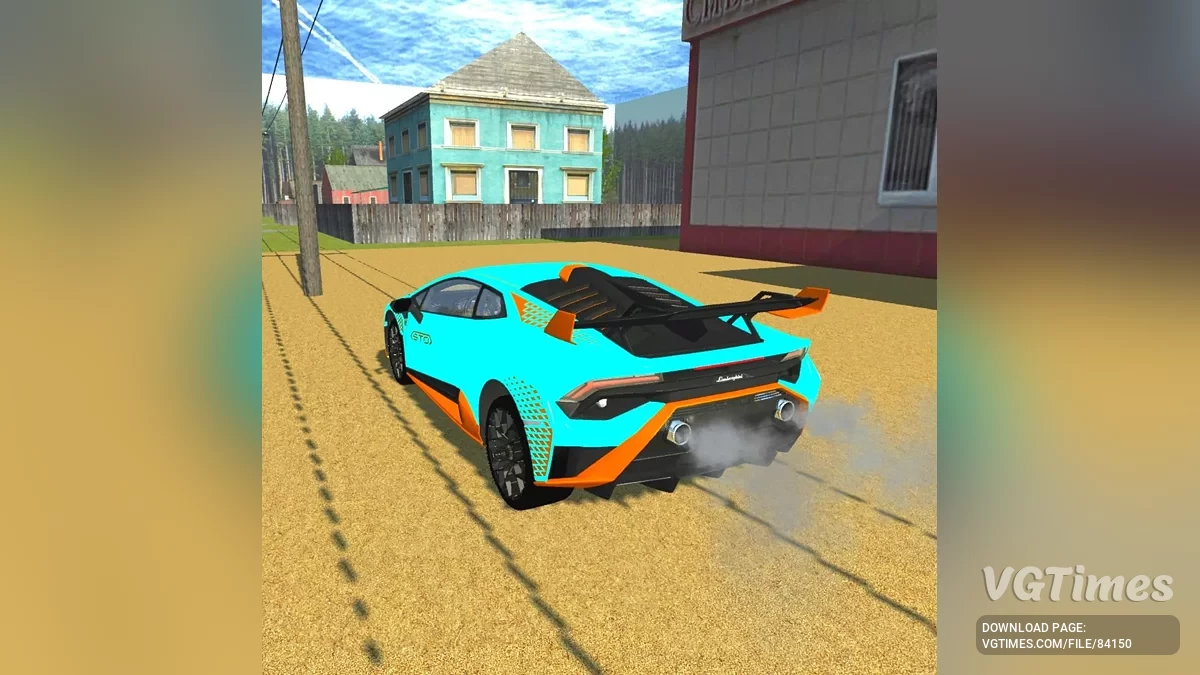 Simple Car Crash Physics Sim — Lamborghini STO