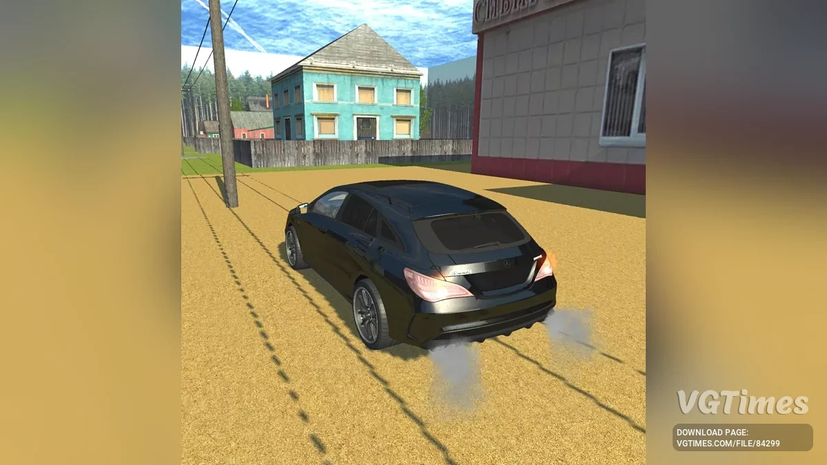 Simple Car Crash Physics Sim — Mercedes-Benz CLA 45 AMG Perua