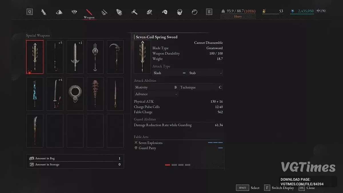 Lies of P: Overture — Zakończona główna gra na poziomie 85