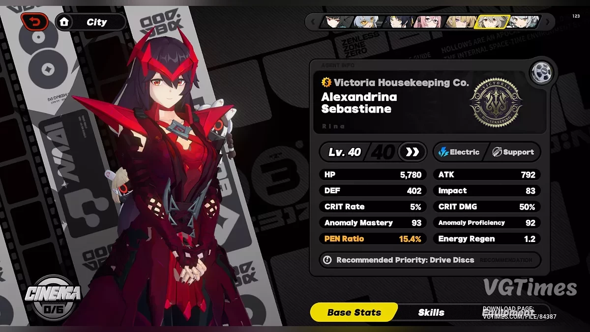 Zenless Zone Zero — Rina - A Bruxa Escarlate