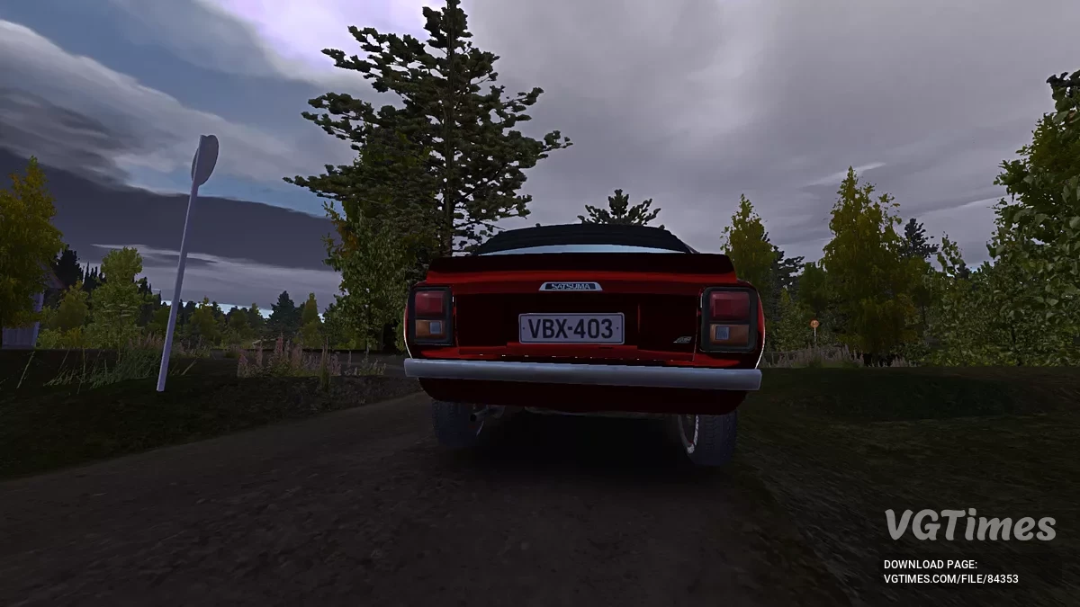 My Summer Car — Czerwona Satsuma, tuning i numery są dostępne