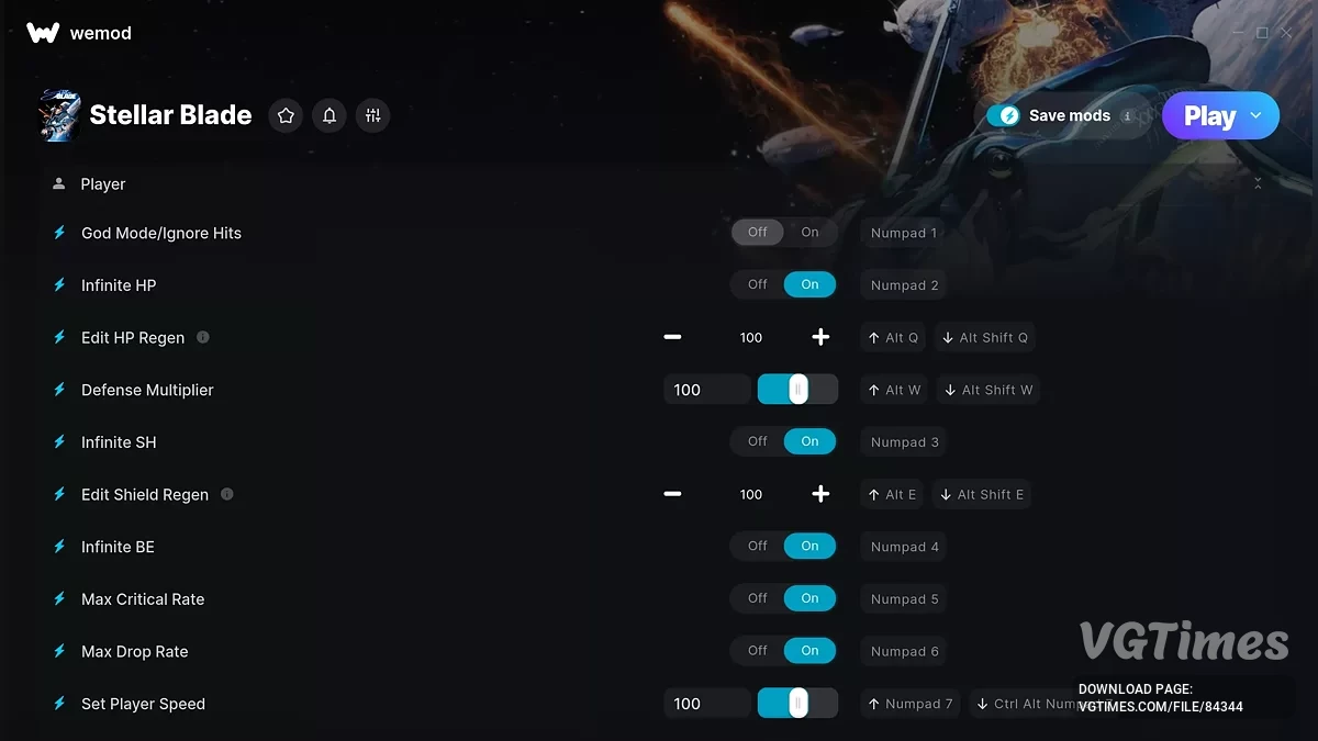 Stellar Blade — Entrenador (+40)