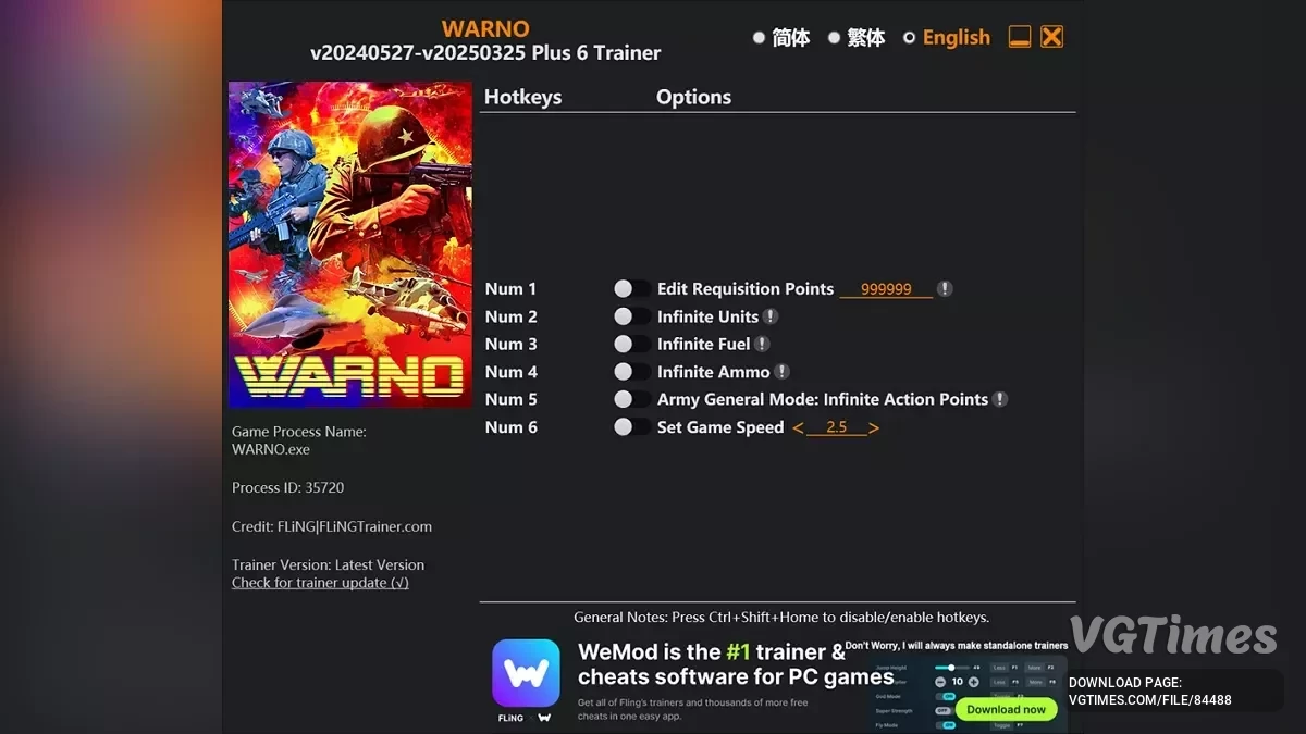 WARNO — Entrenador (+6) [ACTUALIZACIÓN: 16/06/2025]