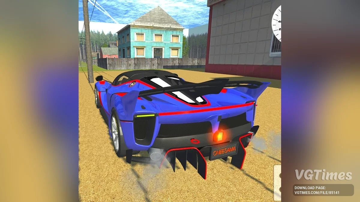 Simple Car Crash Physics Sim — Ferrari FXX-K