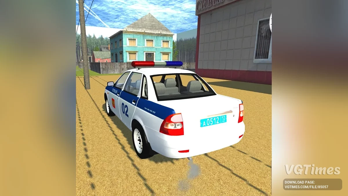 Simple Car Crash Physics Sim — Lada Priora ДПС