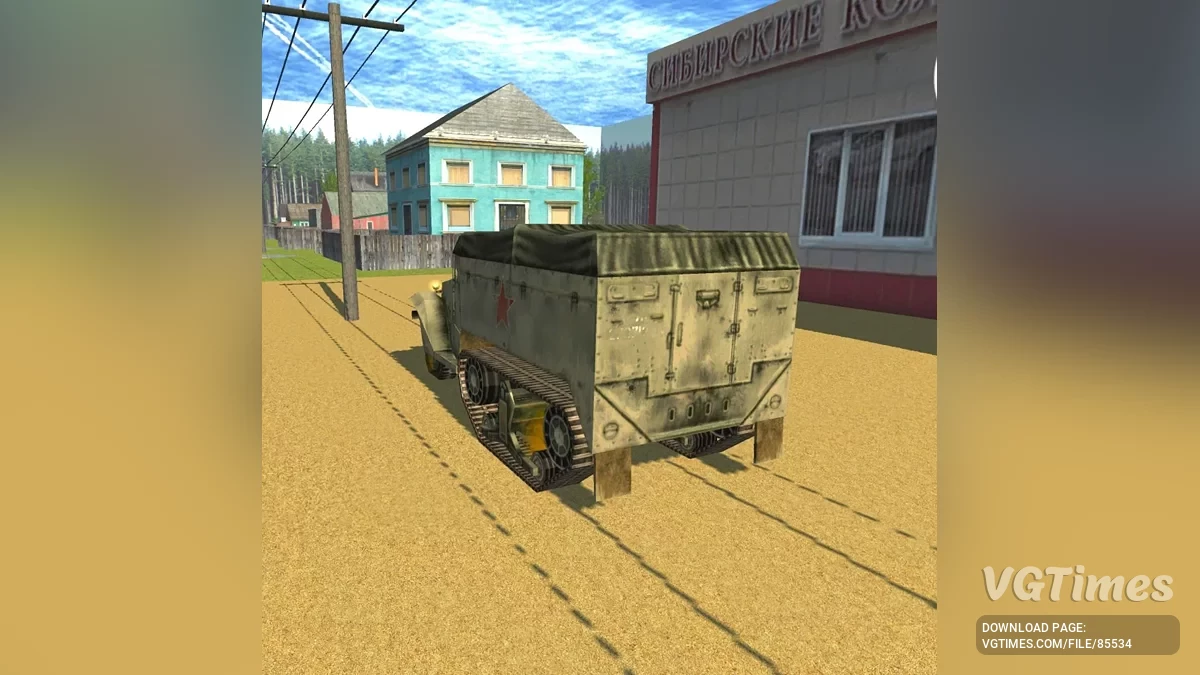 Simple Car Crash Physics Sim — M3A1 Medios de transporte de servicio soviético