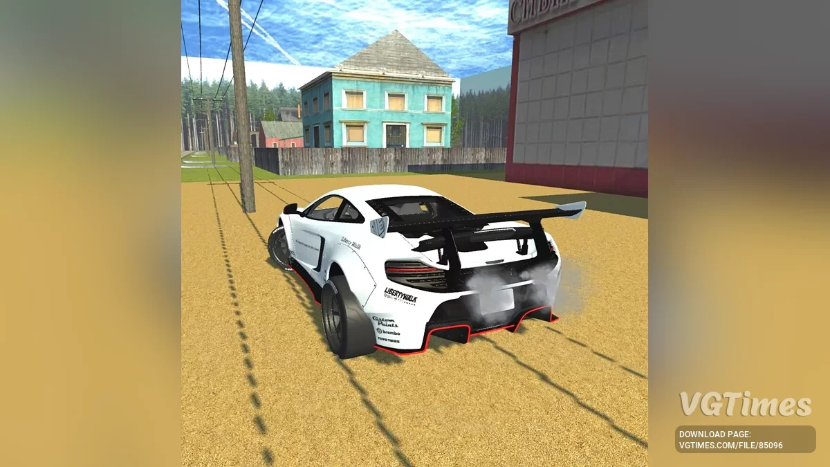 Simple Car Crash Physics Sim — McLaren 650S Liberty Walk