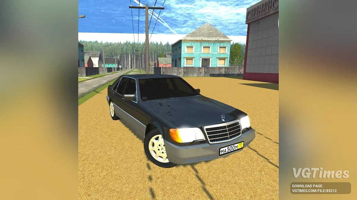 Simple Car Crash Physics Sim — Mercedes-Benz W140 500SE