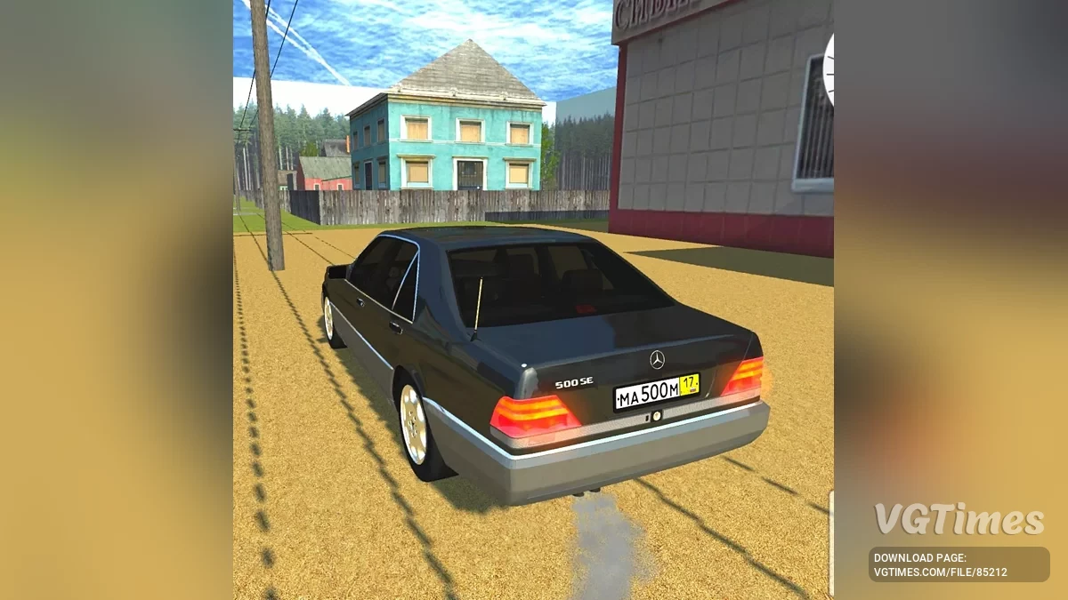 Simple Car Crash Physics Sim — Mercedes Benz W140 500SE