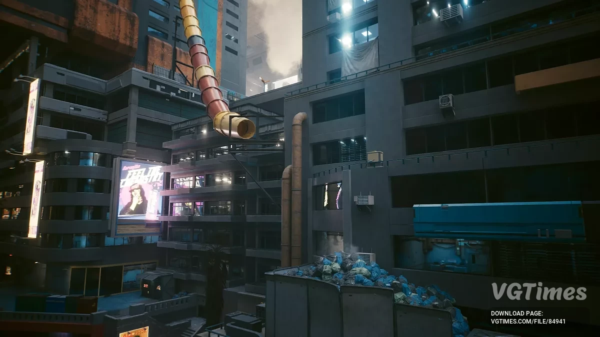 Cyberpunk 2077: Ultimate Edition — Rura śmieciowa (wyjście z wieży H10)
