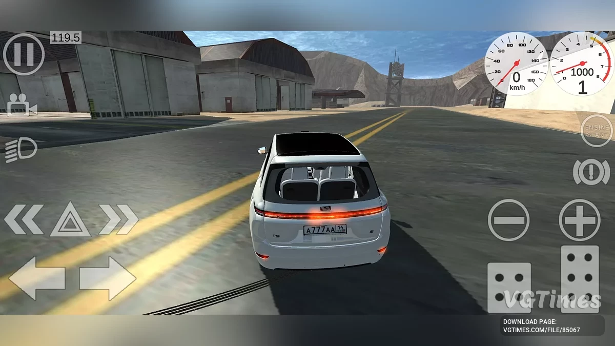 Simple Car Crash Physics Sim — Величезна пустельна траса з зруйнованим мостом (для стрибків) та офроуду