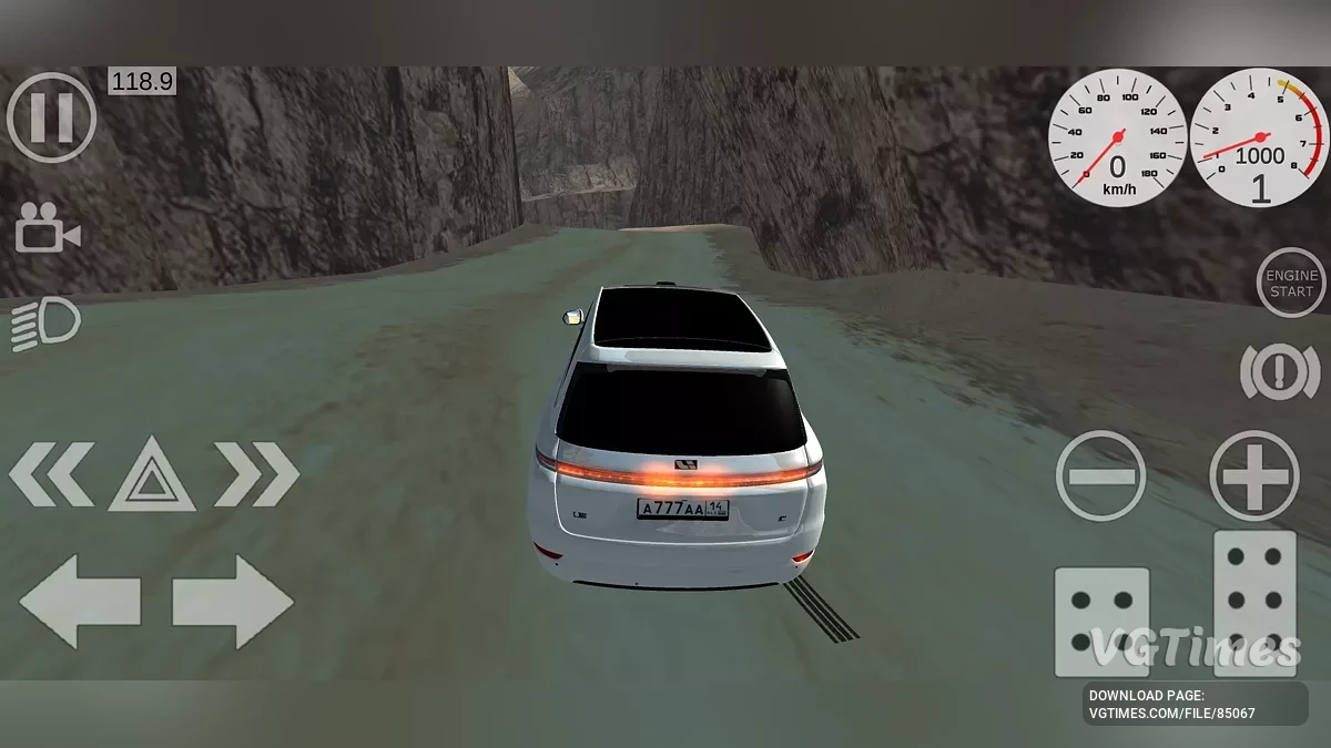 Simple Car Crash Physics Sim — Величезна пустельна траса з зруйнованим мостом (для стрибків) та офроуду