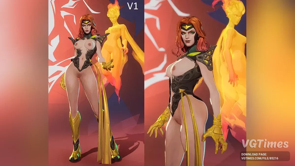 Fénix medio desnudo