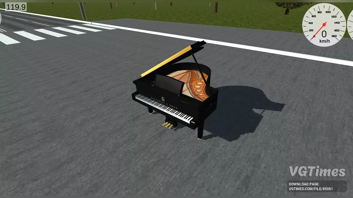 Simple Car Crash Physics Sim — Piano con música en vivo