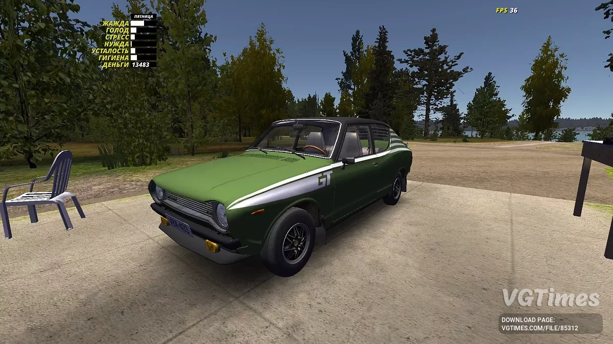 My Summer Car — Satsuma GT en pintura verde