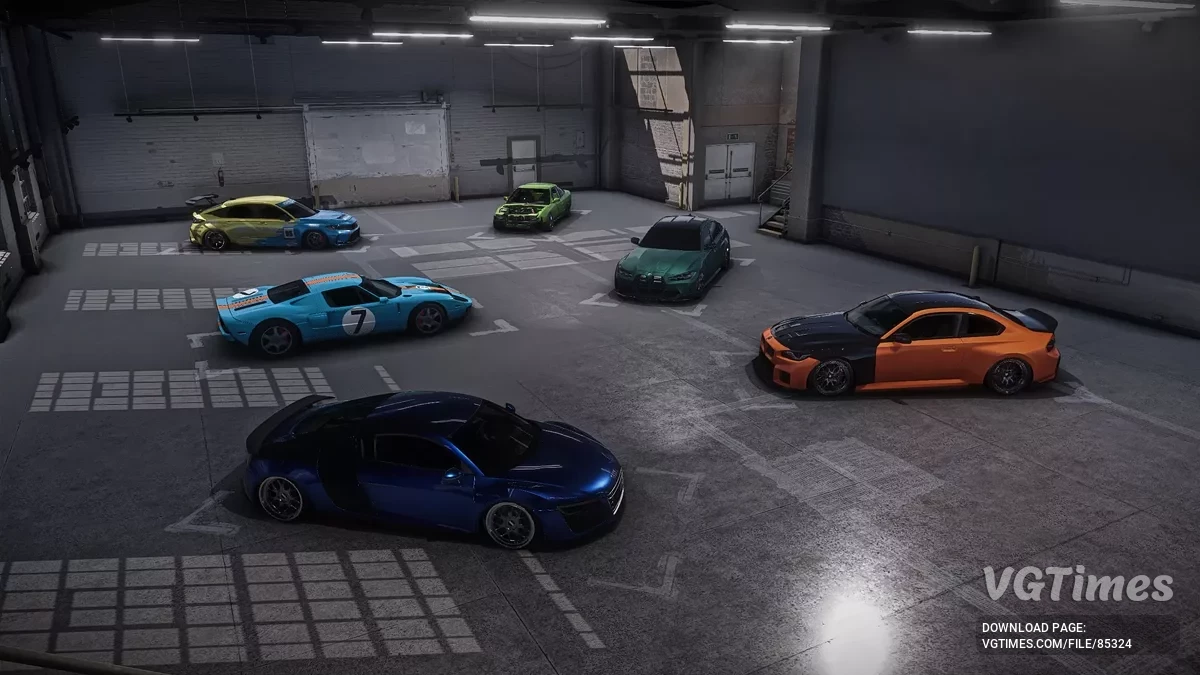 BeamNG.drive — Sala de exposición CSR2 v1.0 (0.36.x)