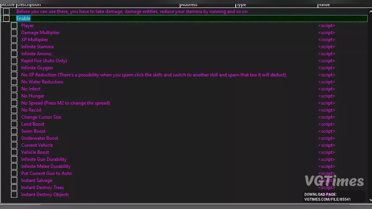 Unturned — Tabla para Cheat Engine [ACTUALIZACIÓN: 24/07/2025]