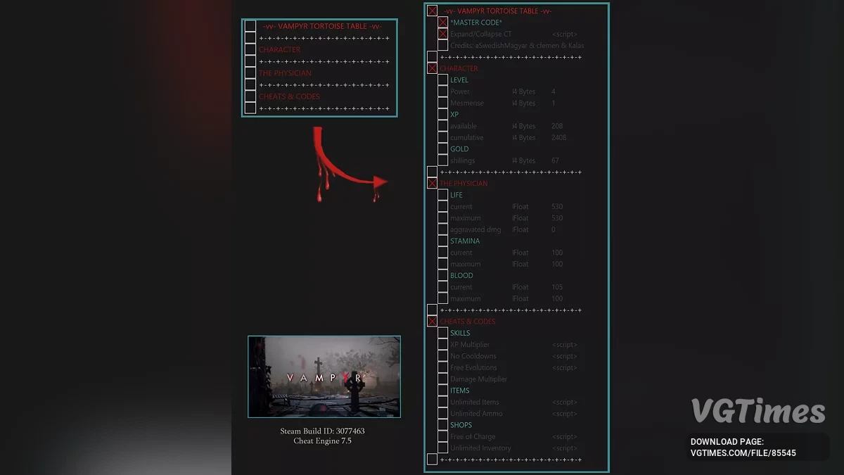 Tabla para Cheat Engine [ACTUALIZACIÓN: 24/07/2025]
