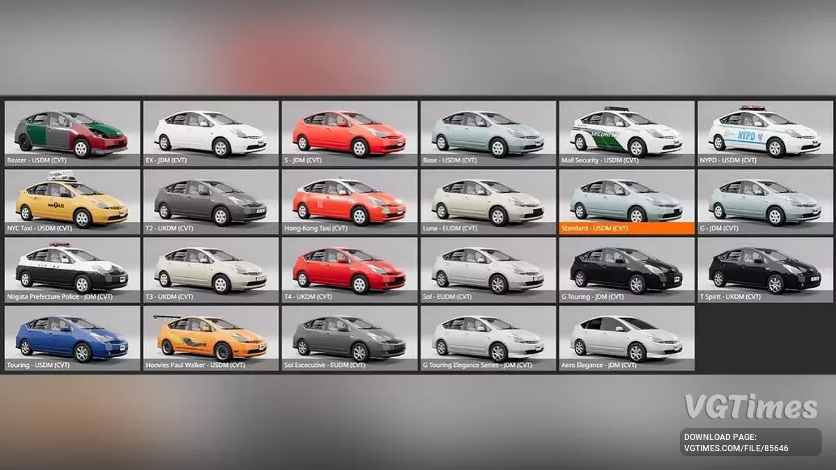 BeamNG.drive — Toyota Prius 2003-2009 v1.0 (0.36.x)