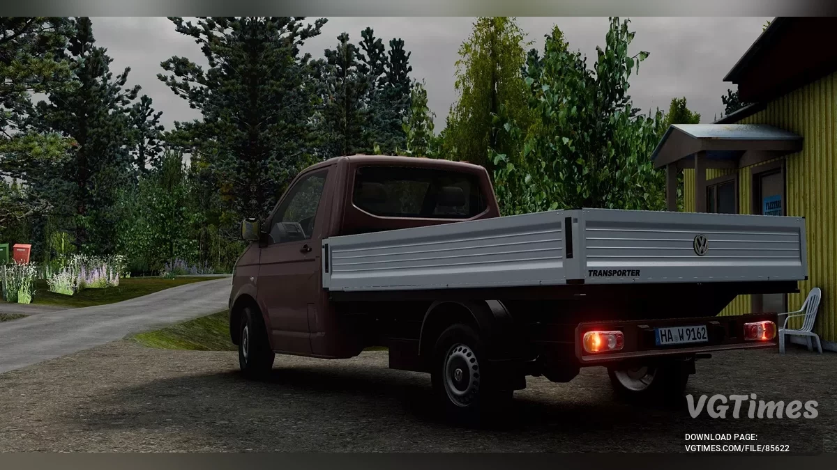 BeamNG.drive — Paket Besar Volkswagen T5+FL Transporter v1.0 (0.36.x)