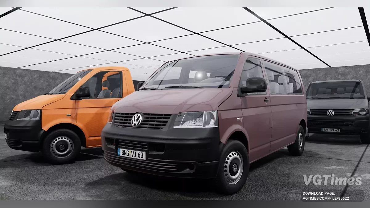 BeamNG.drive — Volkswagen T5+FL Transporter Paquete enorme v1.0 (0.36.x)
