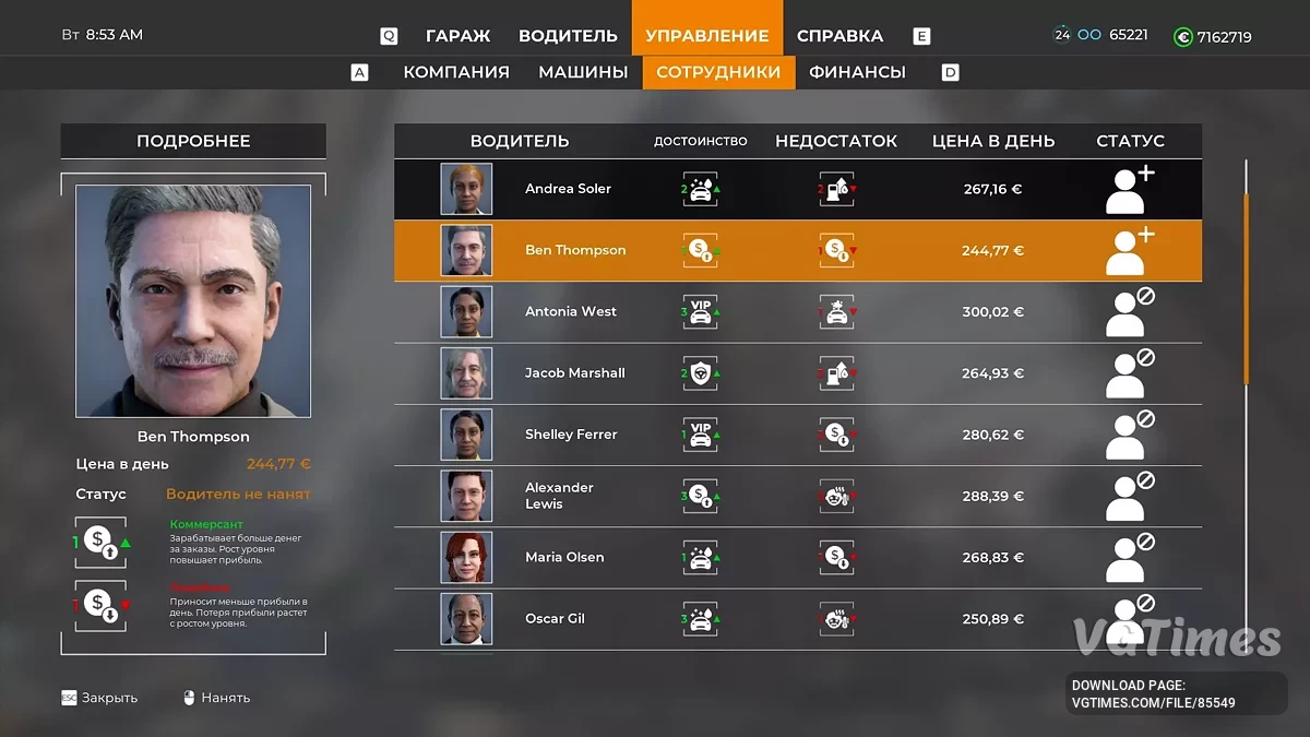 Taxi Life: A City Driving Simulator — Semua mobil di awal permainan [Build 19061149]