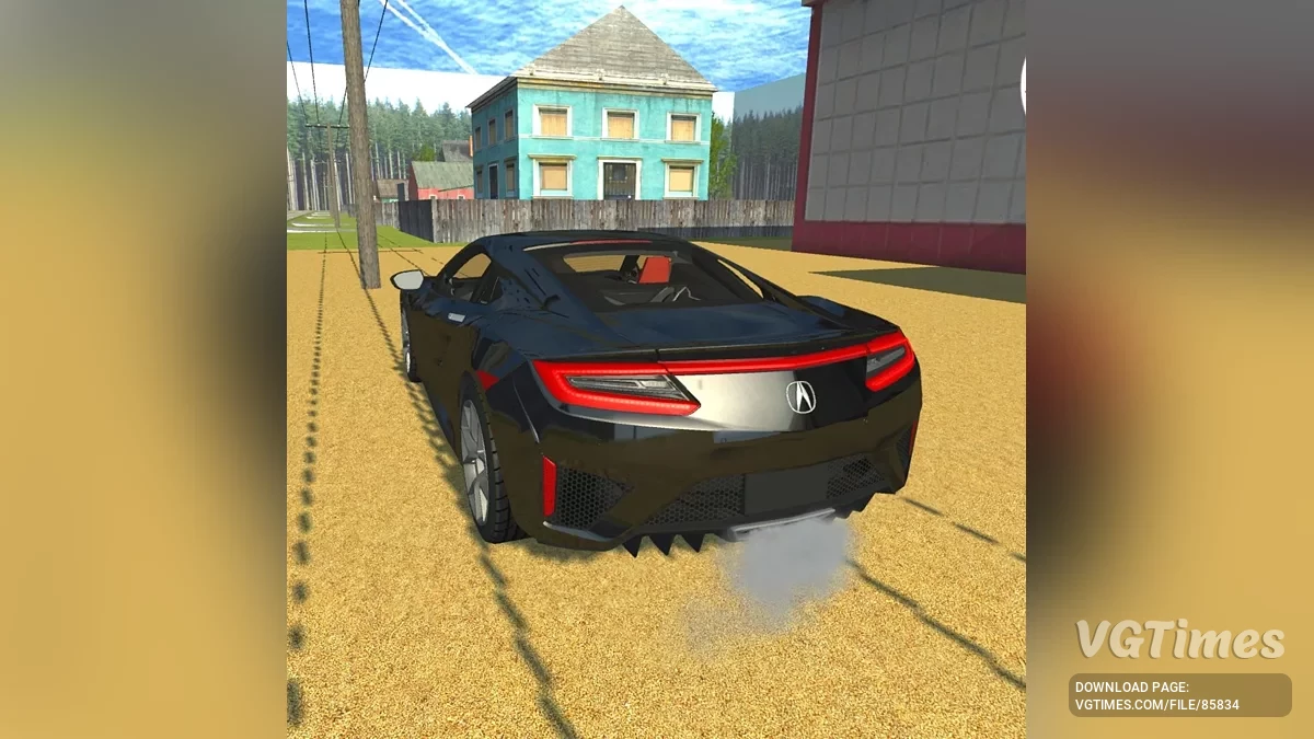 Simple Car Crash Physics Sim — ACURA NSX