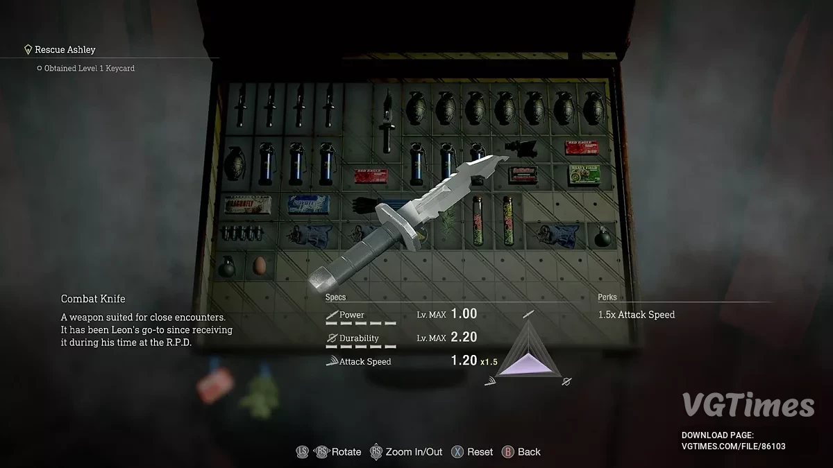 Resident Evil 4 Remake (2023) — Армійський ніж CV