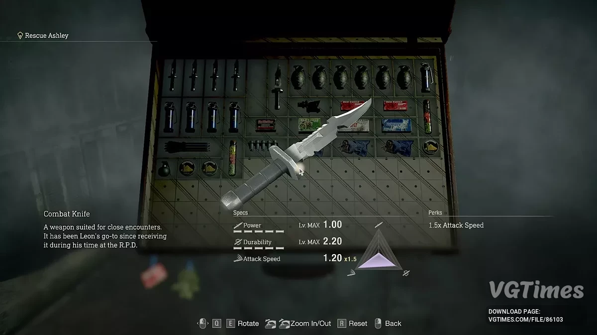 Resident Evil 4 Remake (2023) — Армійський ніж CV