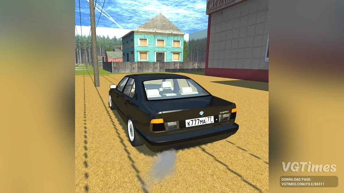 Simple Car Crash Physics Sim — BMW 325 E34