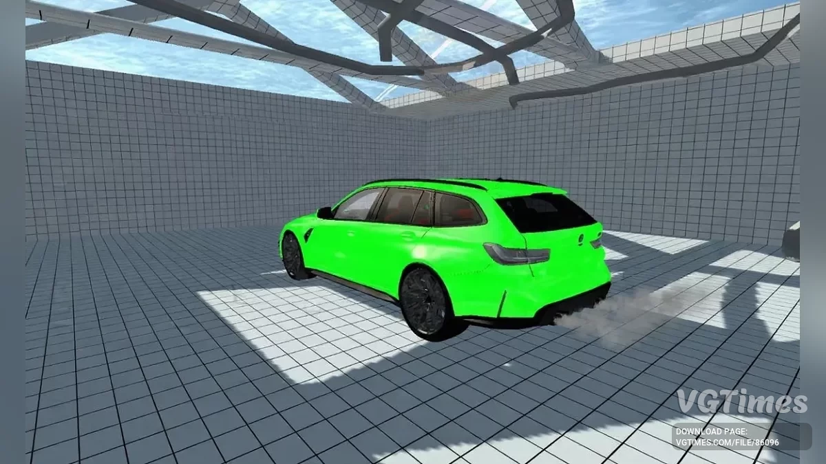 Simple Car Crash Physics Sim — BMW M3 G81