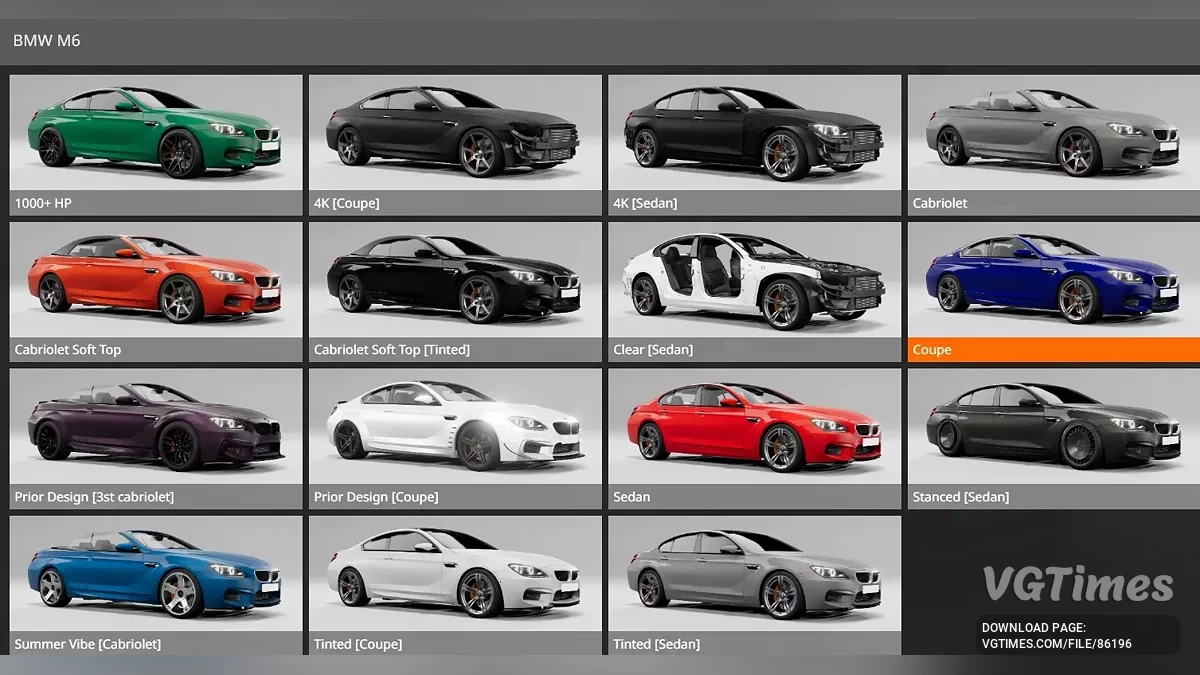 BeamNG.drive — BMW M6 (0.36.x)