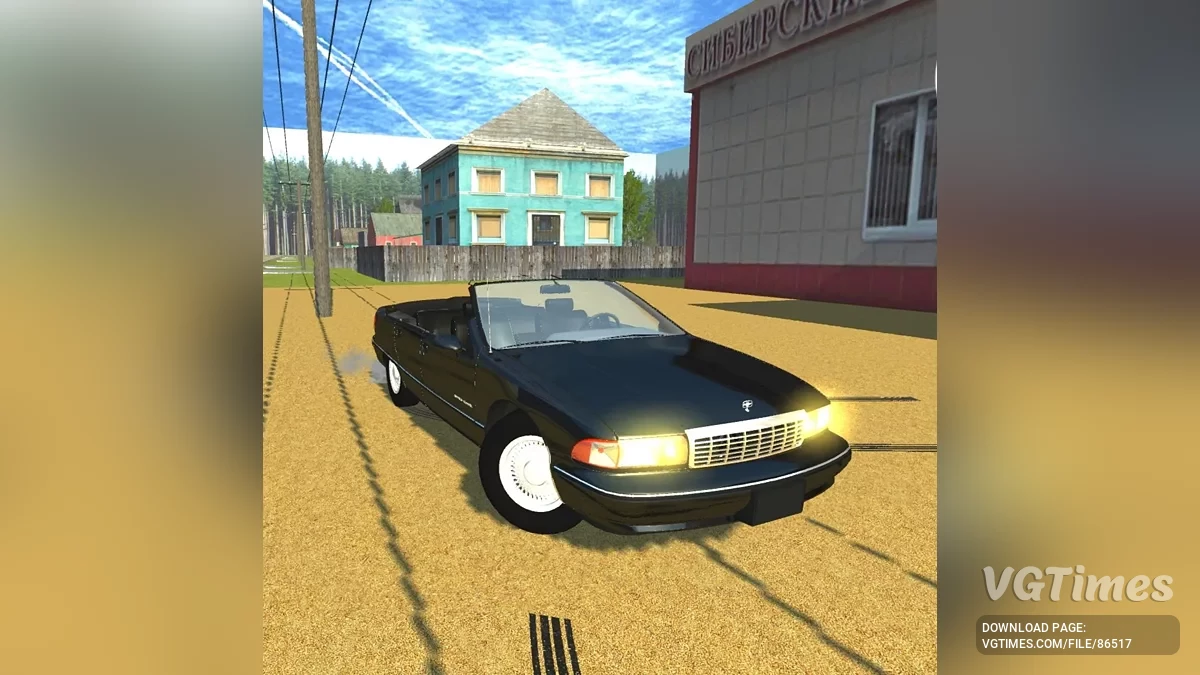 Simple Car Crash Physics Sim — Chevrolet Caprice classic 1991 рік кабріолет