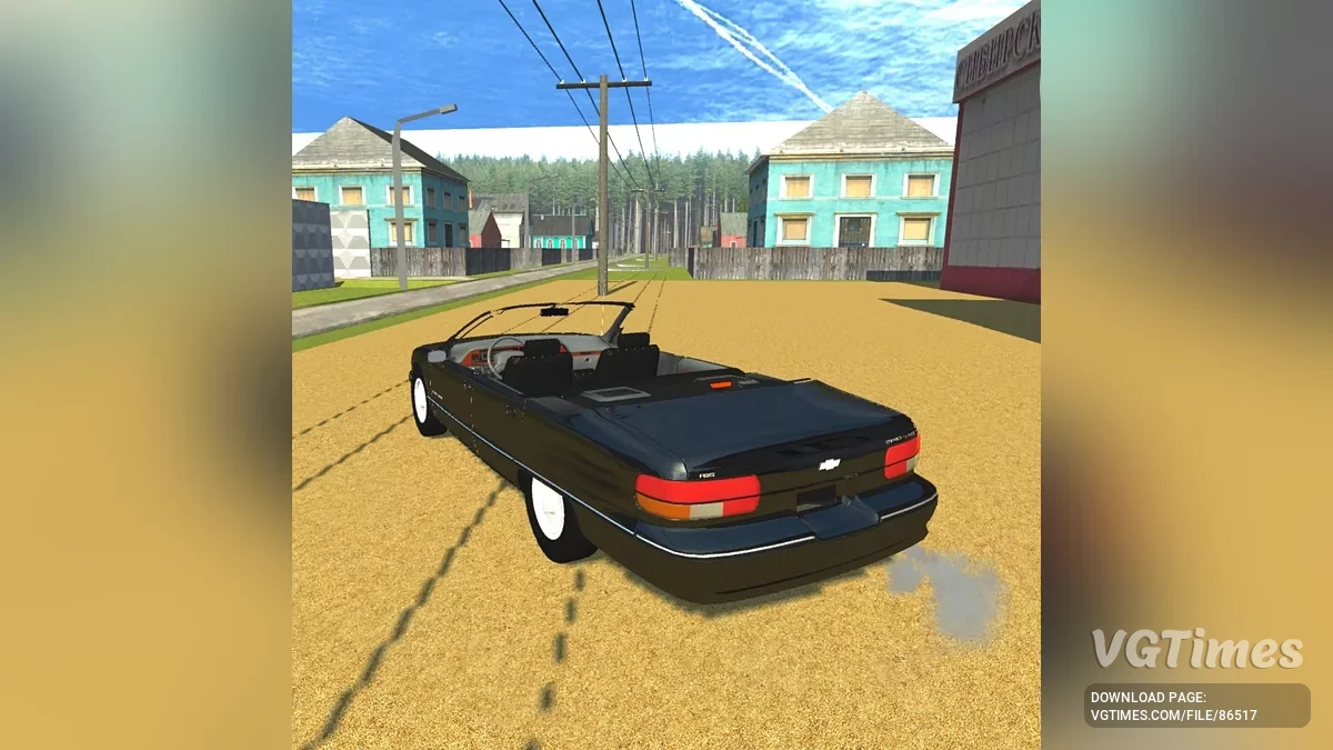 Simple Car Crash Physics Sim — Шевроле Капріс класик 1991 кабріолет