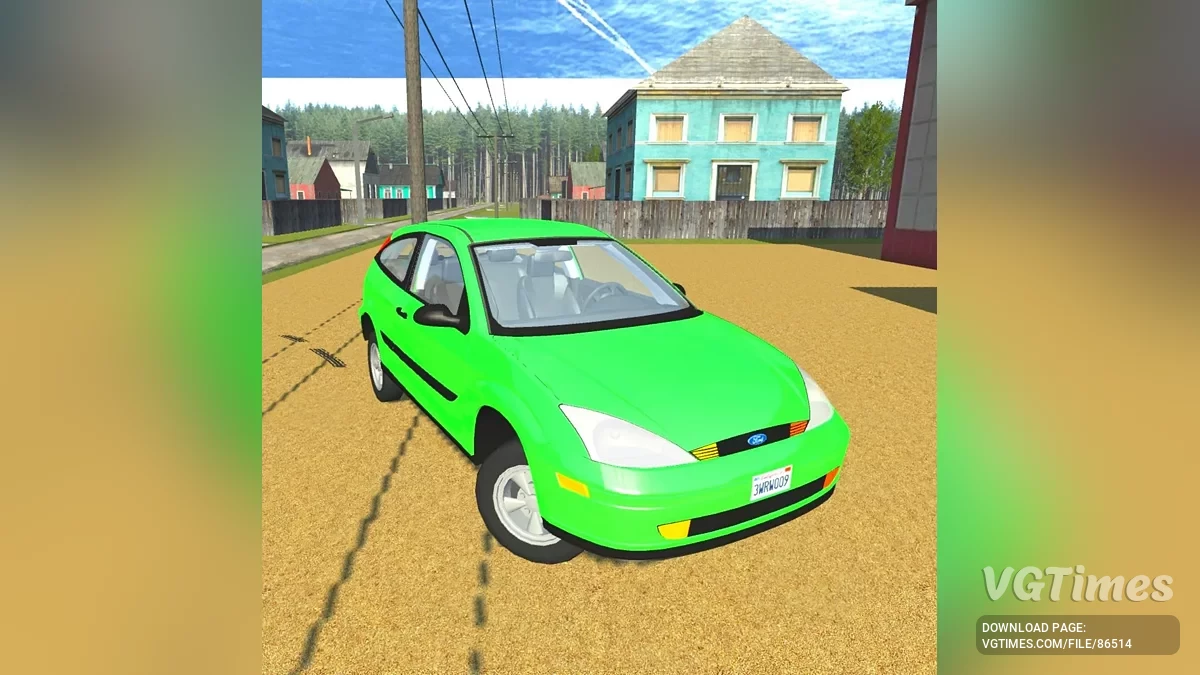 Simple Car Crash Physics Sim — Ford Focus 1 купе