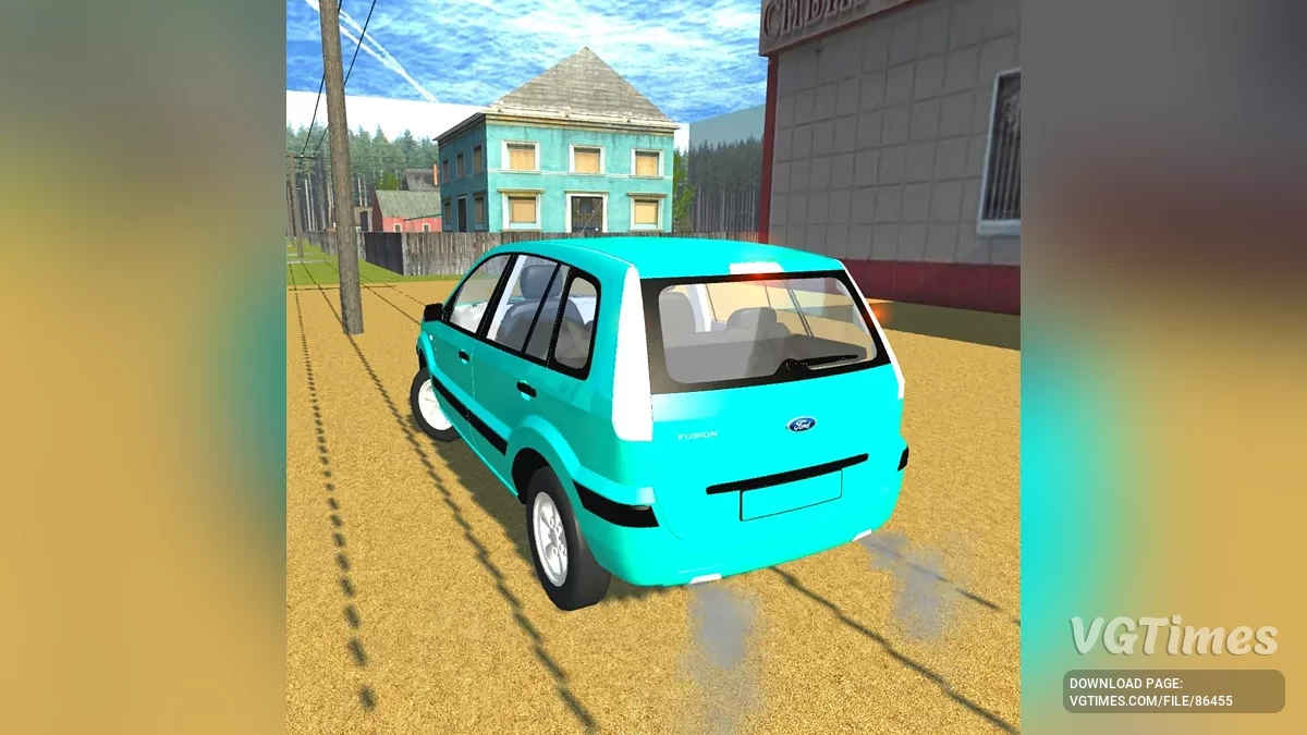 Simple Car Crash Physics Sim — Ford Fusion