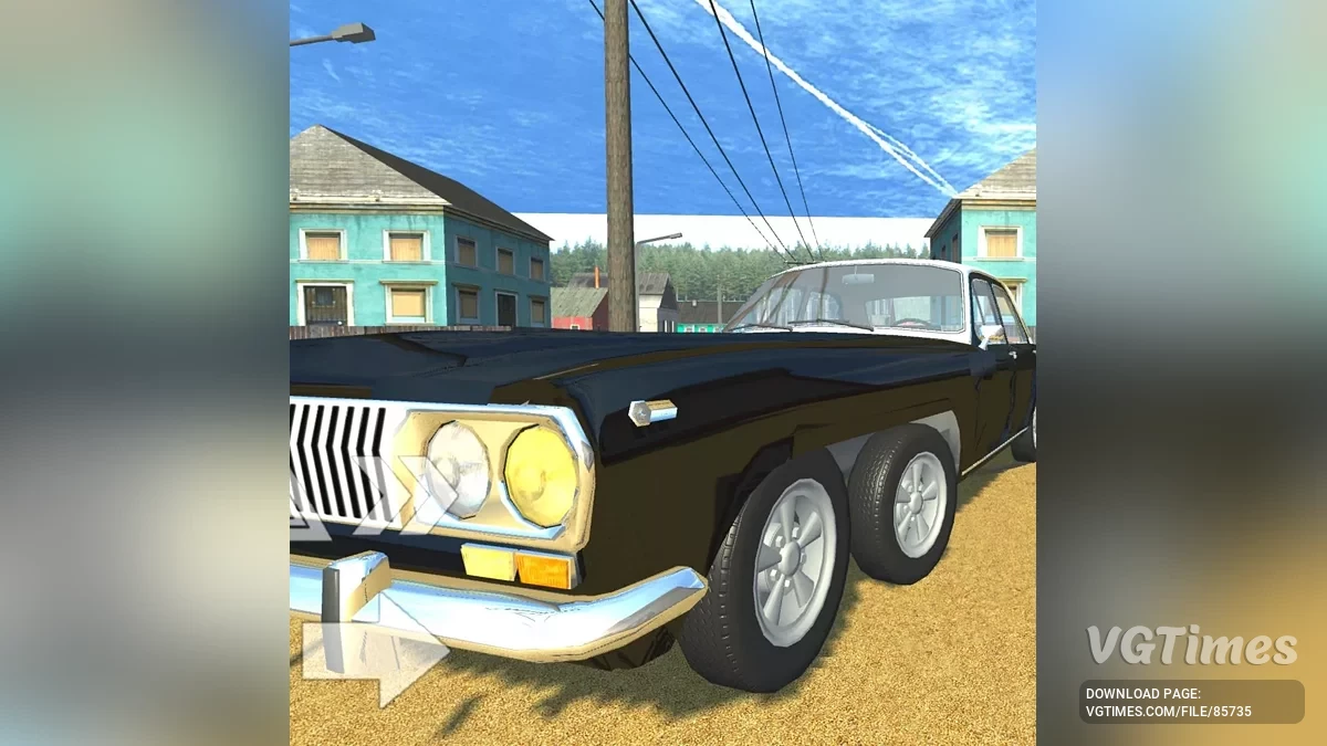 Simple Car Crash Physics Sim — Газ 24 з двома двигунами