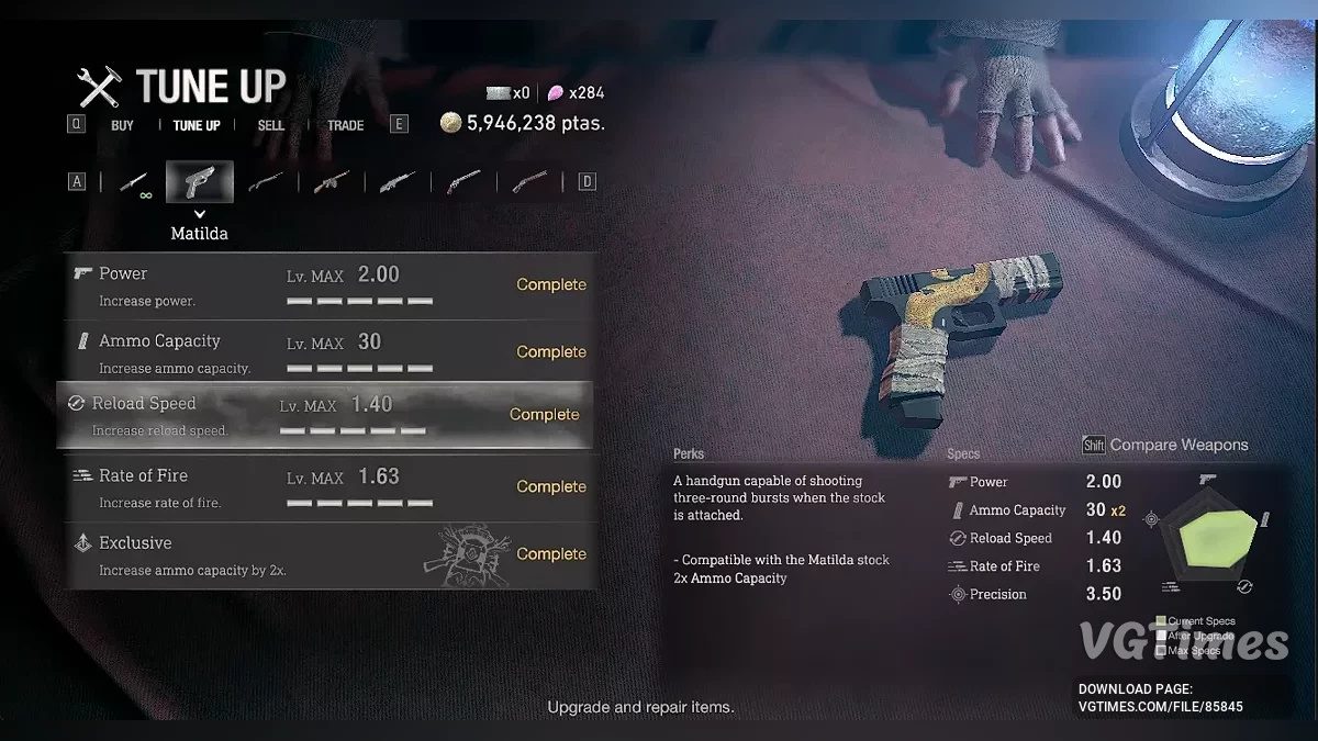 Resident Evil 4 Remake (2023) — Glock 18 Kustom