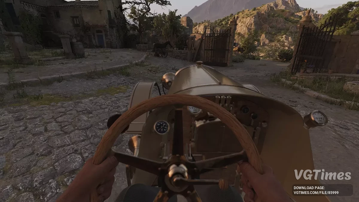 Mafia: The Old Country — Камера від першої особи під час водіння