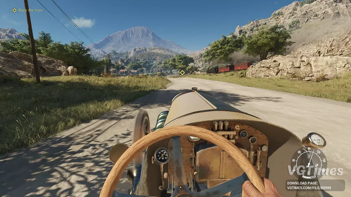 Mafia: The Old Country — Камера від першої особи під час водіння