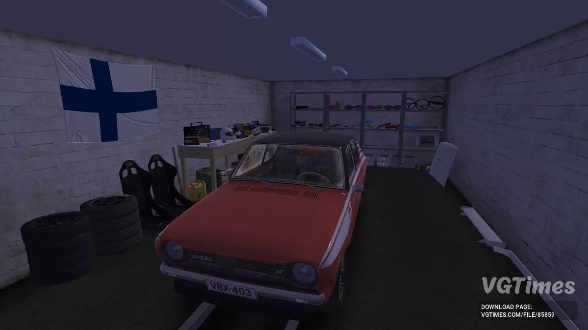My Summer Car — Satsuma GT rojo y un completo taller de tuning, 500.000 marcos