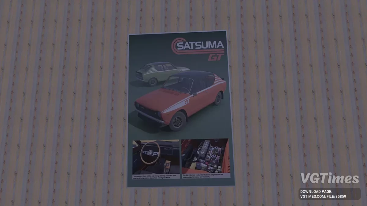 My Summer Car — Czerwona Satsuma GT i pełny garaż tuningu, 500.000 marek