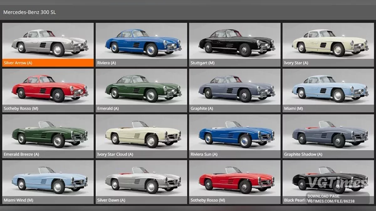 BeamNG.drive — Mercedes-Benz 300 SL (1969-1971) (0.36.x)