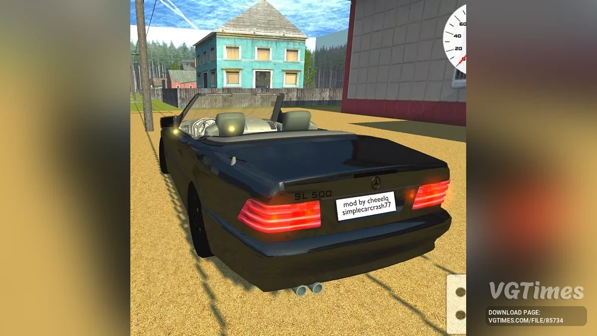 Simple Car Crash Physics Sim — Mercedes Benz SL-500