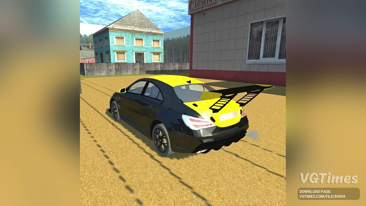 Simple Car Crash Physics Sim — Mercedes Turbo CLA 45