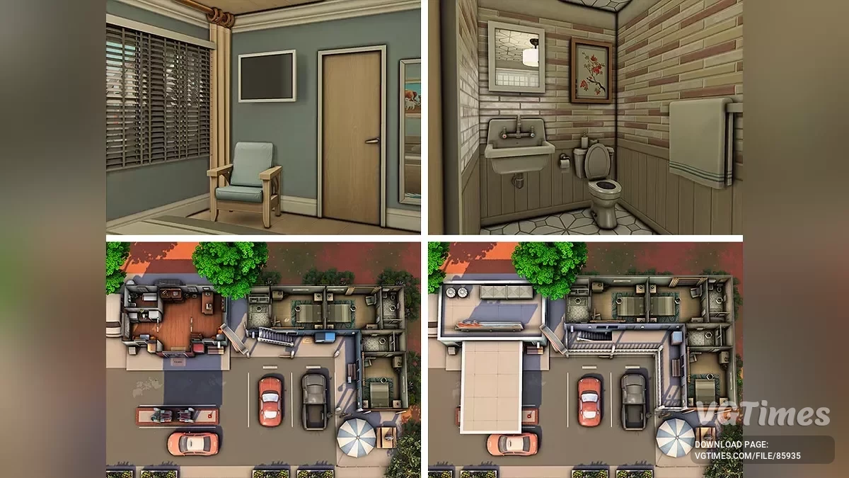 The Sims 4 — Motel ve benzin istasyonu «Kırmızı Kaya»