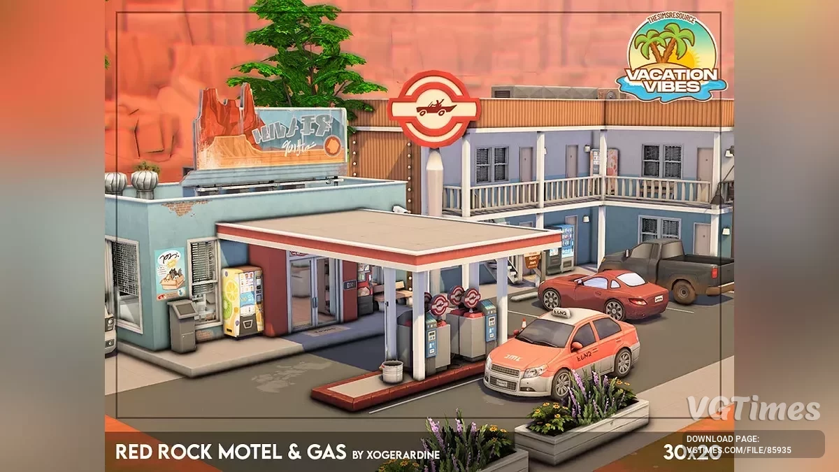 The Sims 4 — Motel y gasolinera Red Rock