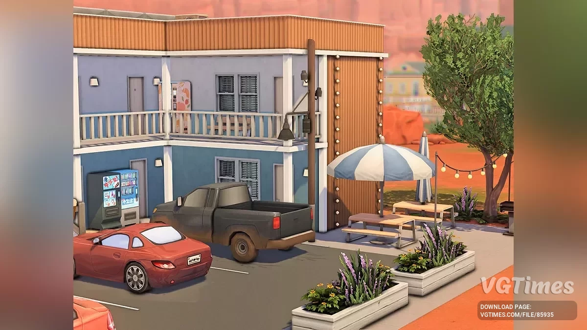 The Sims 4 — Motel ve benzin istasyonu «Kırmızı Kaya»