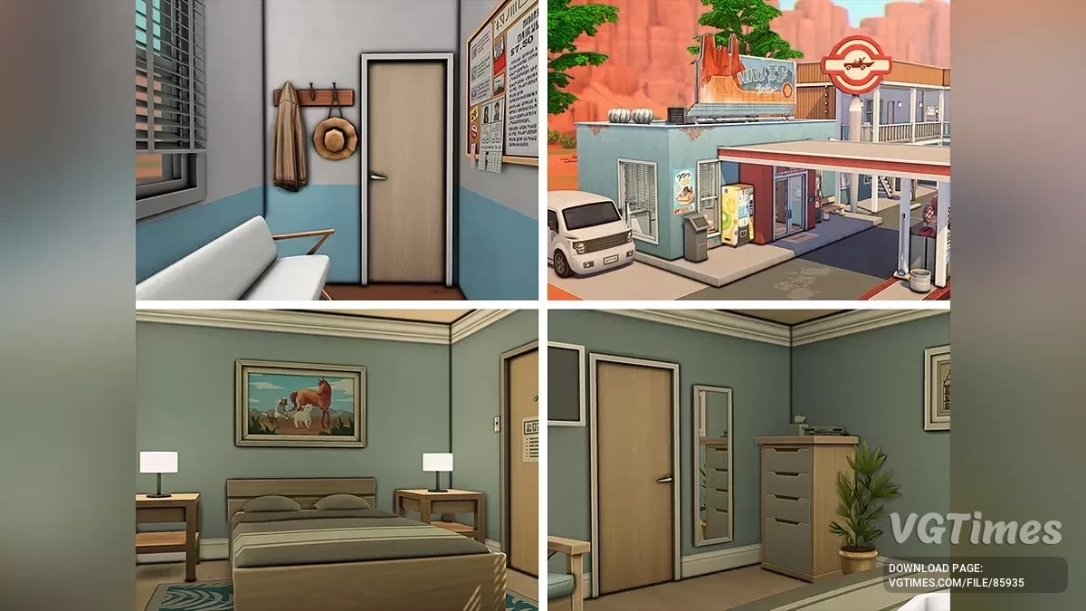 The Sims 4 — Motel ve benzin istasyonu «Kırmızı Kaya»